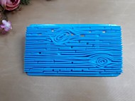 Оттиск для мастики Cake Shaped голубой "дерево" пластик 1/300шт (Китай)