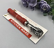 Нож чебурек нержавеющая сталь, деревянная ручка S816 1/360шт (Китай)