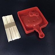 Форма для мороженого Китти 8,5*7,2*1,5см, силикон (Китай)