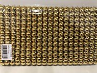 Лента для декора h-11см, Клёпка, золото, рулон 9м. (Китай)